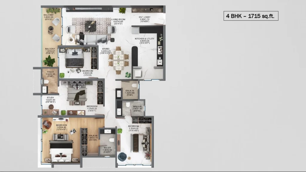 Majestique Evolvus 4 BHK Flats For Sale In Kharadi Pune
